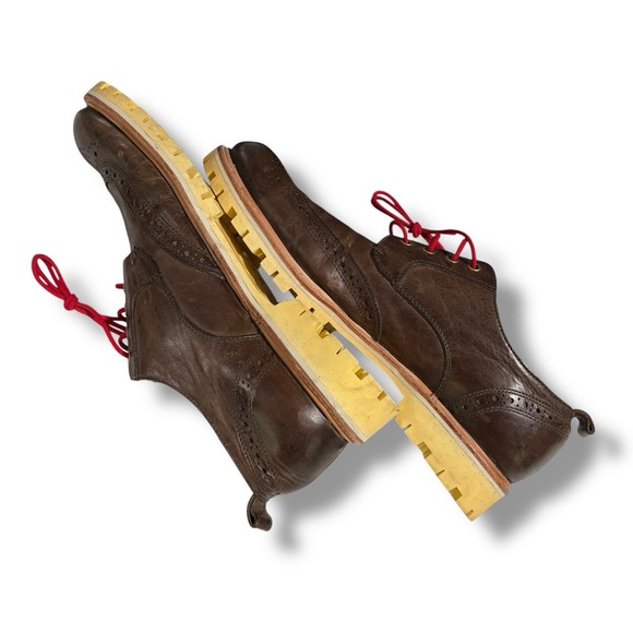 John Varvatos Wingtip Oxfords x Greenwich Vintage Co Six Lug Resole Size 11‎ - Picture 4 of 7